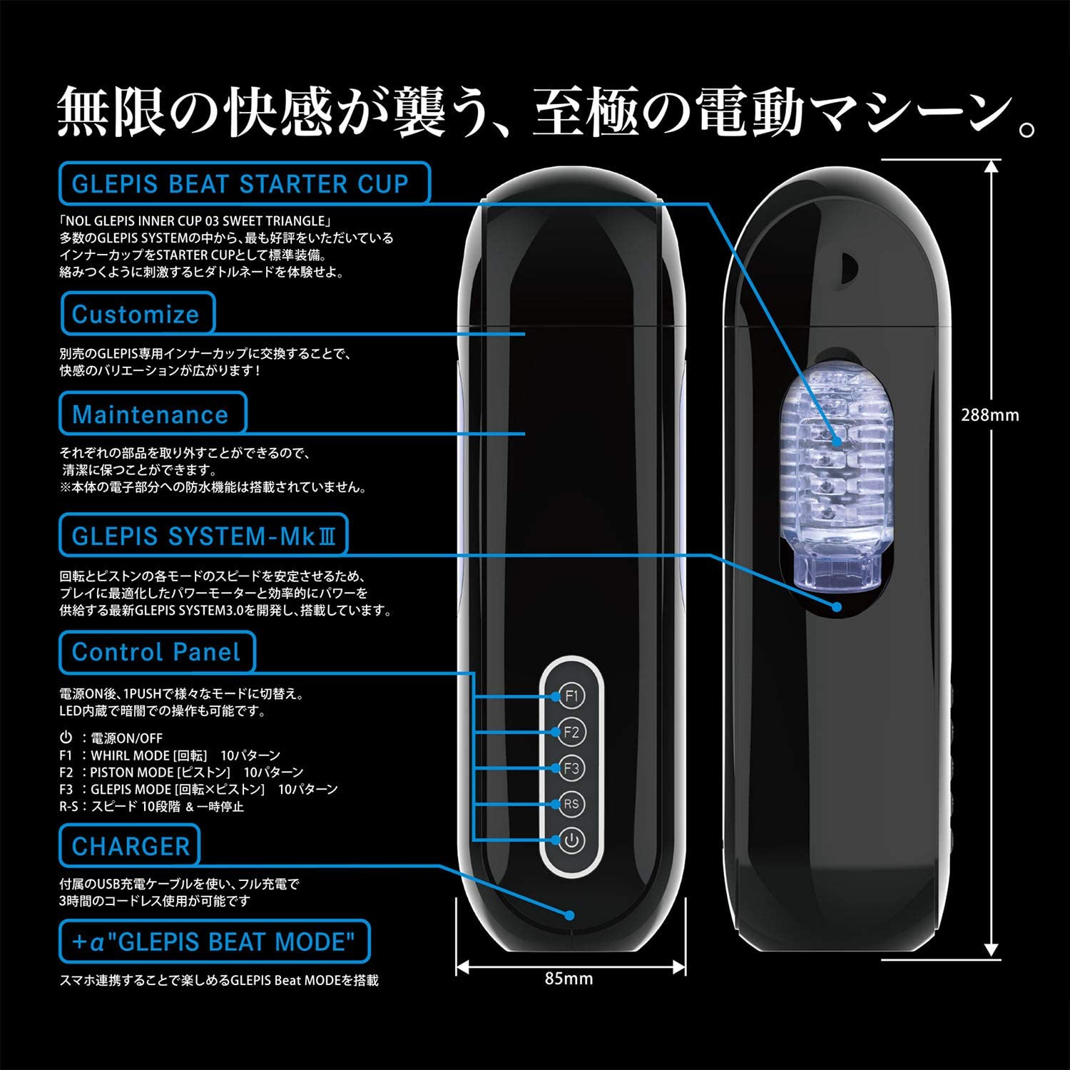 JAPAN-TOYZ NOL GLEPIS BEAT（グルピス ビート）の製品概要01