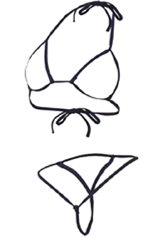 chu-U-chu Lingerie Collection  �Z�N�V�[�u��&�p���e�B�Z�b�g(S-038)�X�N���l�C�r�[