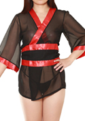 Costume Collection ショート丈着物ドレス ブラック／ブラック