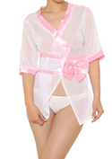 chu-U-chu Costume Collection シースルー浴衣(白)／ホワイト