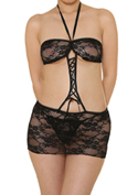 chu-U-chu Lingerie Collection ラグジュアルテディー（R-018）ブラック／ブラック