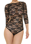 chu-U-chu Lingerie Collection  グラマラスボディストッキング（G-008）ブラック／ブラック