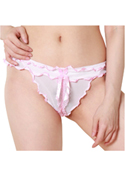 Lingerie Collection ラッフルパンティ ピンク／